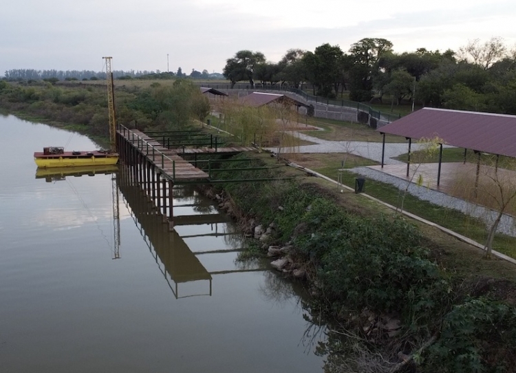 Finalizó la construcción de un muelle en Puerto Gaboto